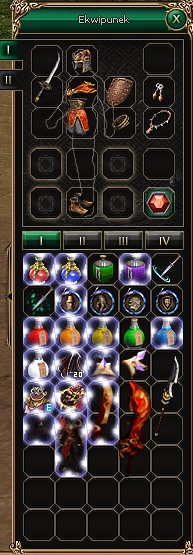 Początkowy ekwipunek